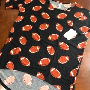 Lularoe Irma High Low Tunic - Football